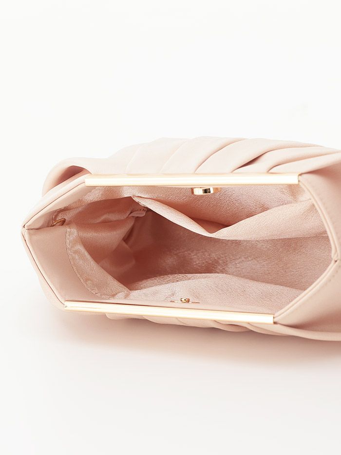 haremode ハレモード フォーマル タックデザイン クラッチバッグ パーティーバッグ ベージュ・シルバー・ブラック vim-am-5070