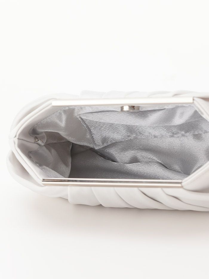 haremode ハレモード フォーマル タックデザイン クラッチバッグ パーティーバッグ ベージュ・シルバー・ブラック vim-am-5070