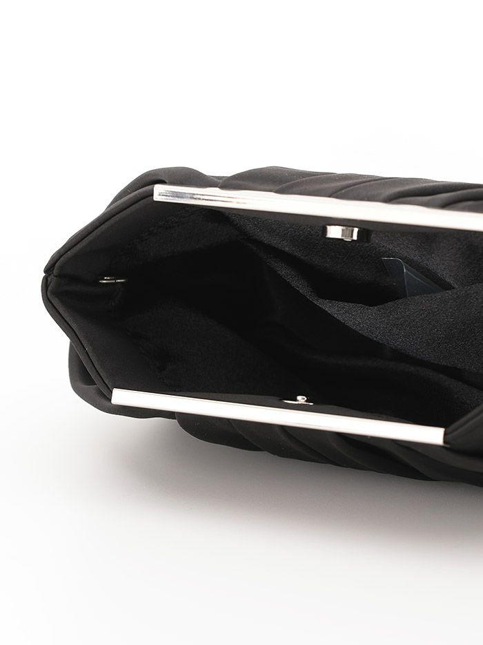 haremode ハレモード フォーマル タックデザイン クラッチバッグ パーティーバッグ ベージュ・シルバー・ブラック vim-am-5070