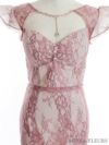 ROBE de FLEURS ローブドフルール アイボリー レース×オーガンジーバストチャームセットアップロングドレス fm2912-3
