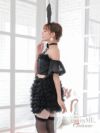 【3点セット】Tulle&Puff Bunny. ブラック vcsbn-240319-1