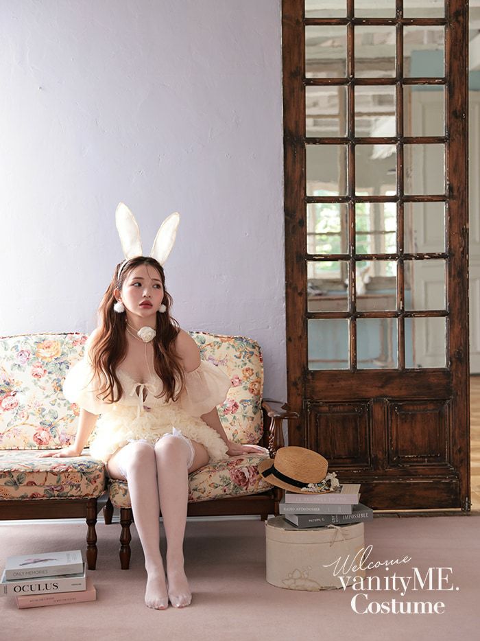 【3点セット】Tulle&Puff Bunny. アイボリー vcsbn-240319-2