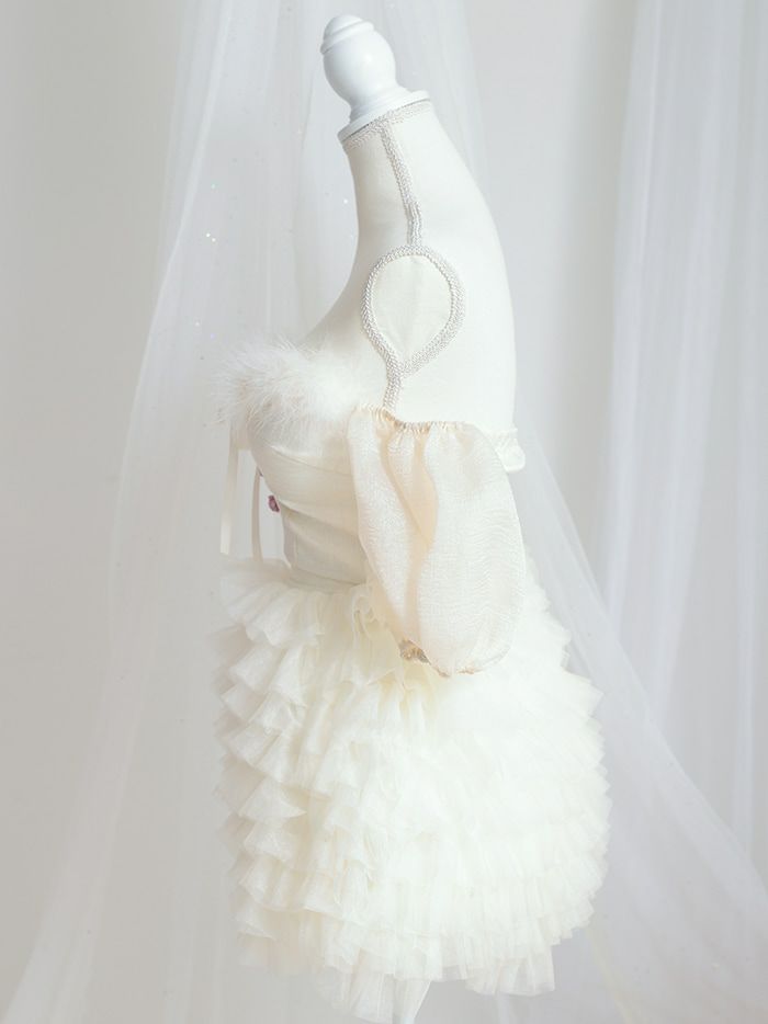 【3点セット】Tulle&Puff Bunny. アイボリー vcsbn-240319-2