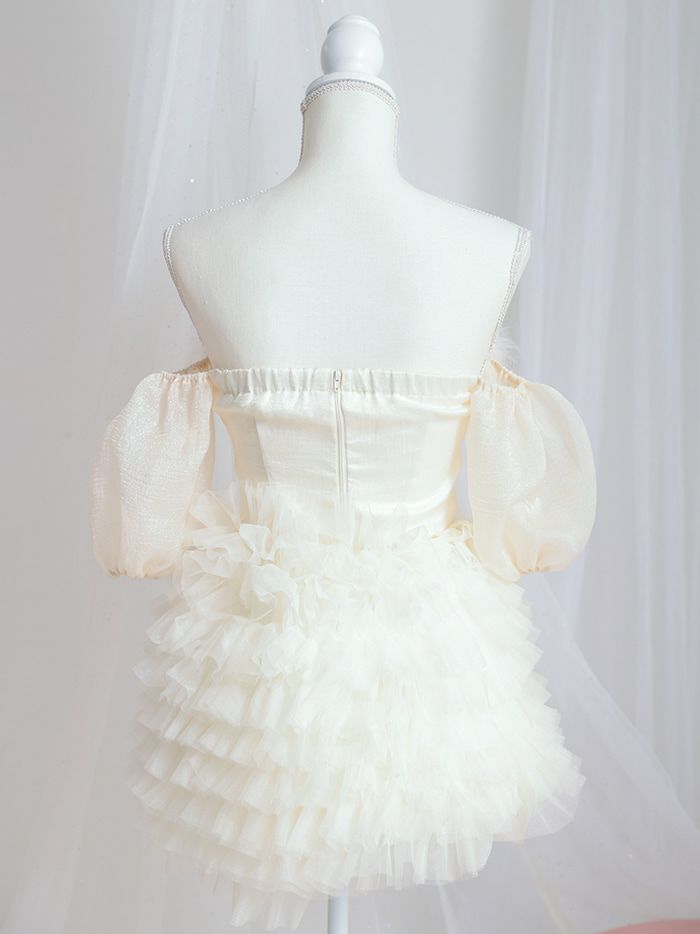 【3点セット】Tulle&Puff Bunny. アイボリー vcsbn-240319-2