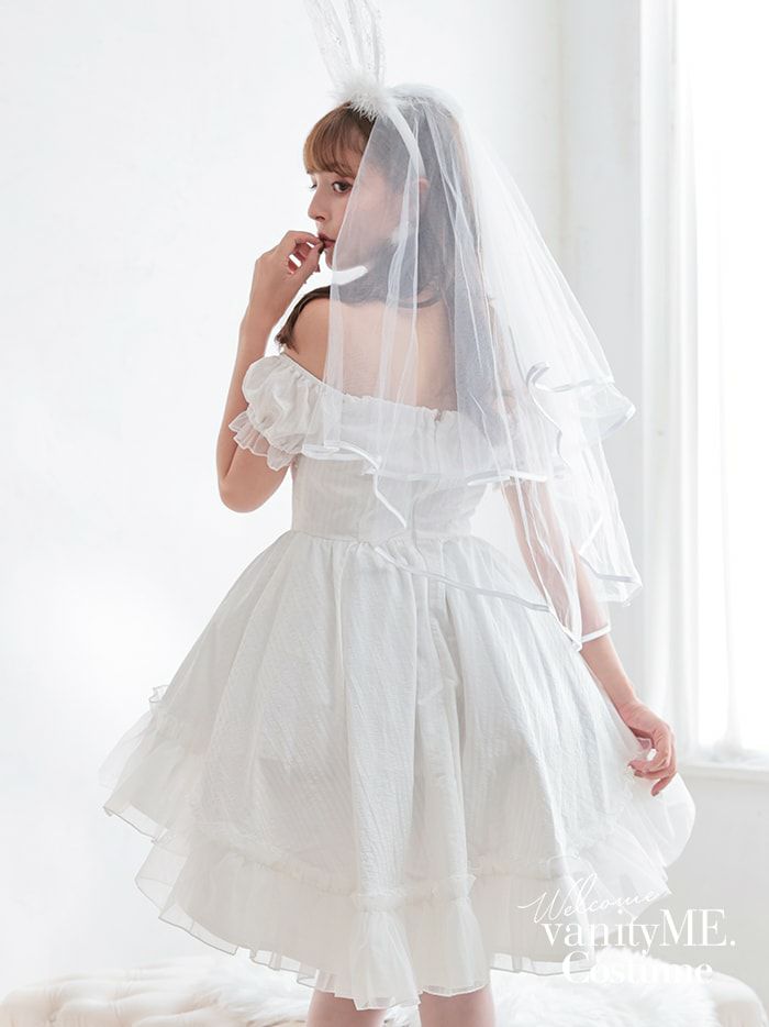 2点セット】Bridal Bunny. ブライダルバニー ホワイト vcsbn