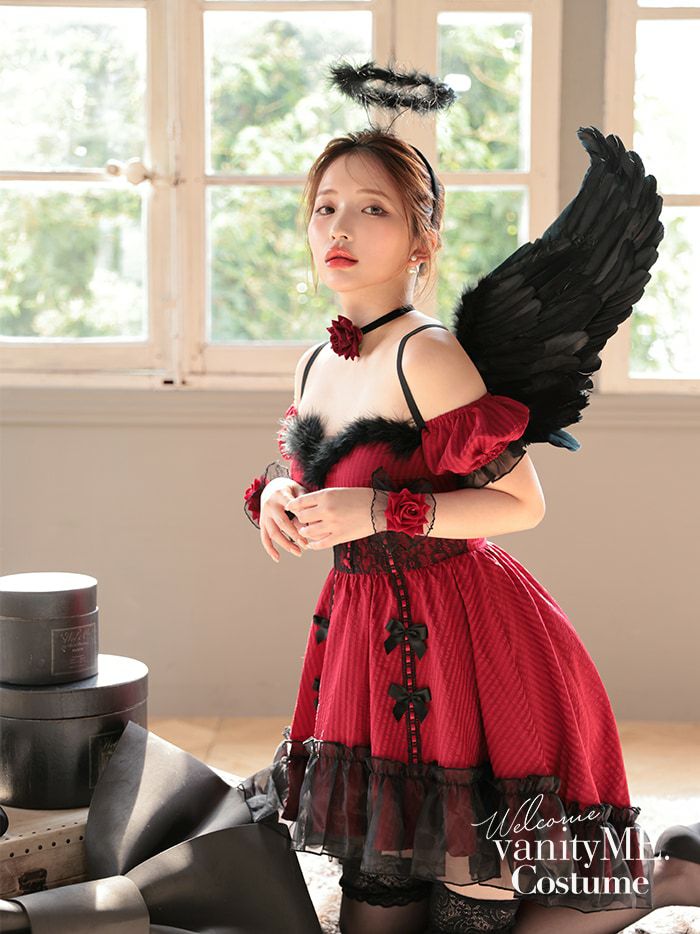 【3点セット】Gothic Devil. ゴシックデビル #LadyRed レッド vcsot-240320-3c-ri