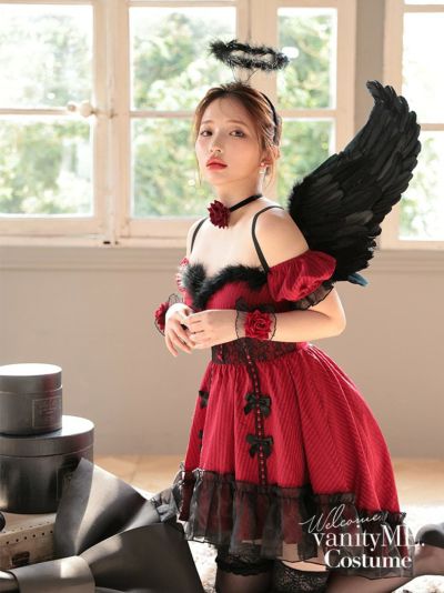 ブラックは予約】【中村里砂着用】□天使or堕天使□レース
