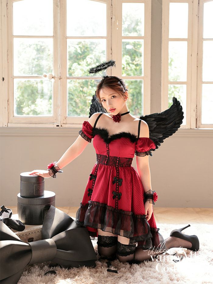 【3点セット】Gothic Devil. ゴシックデビル #LadyRed レッド vcsot-240320-3c-ri