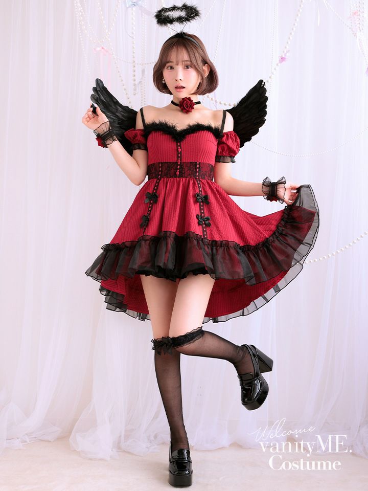 【3点セット】DEVIL ROSE. デビルローズ レッド [ソンアミちゃん着用] vcsot-240320-3a-sn