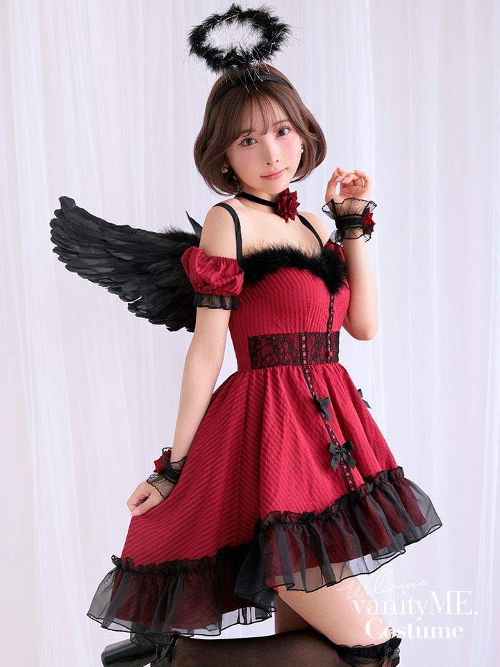 【3点セット】DEVIL ROSE. デビルローズ レッド [ソンアミちゃん着用] vcsot-240320-3a-sn