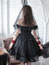 【2点セット】Gothic Bride Bunny. ゴシックブライドバニー ブラック vcsbn-240320-1-na