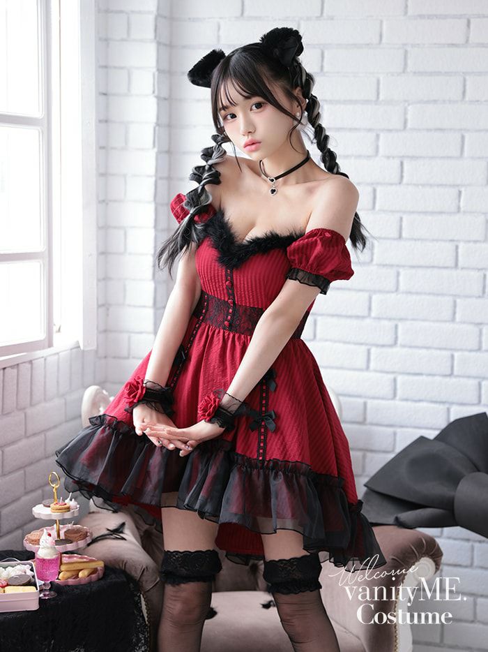 【2点セット】Gothic Cat. ゴシックキャット #LadyRed レッド vcsot-240320-3b