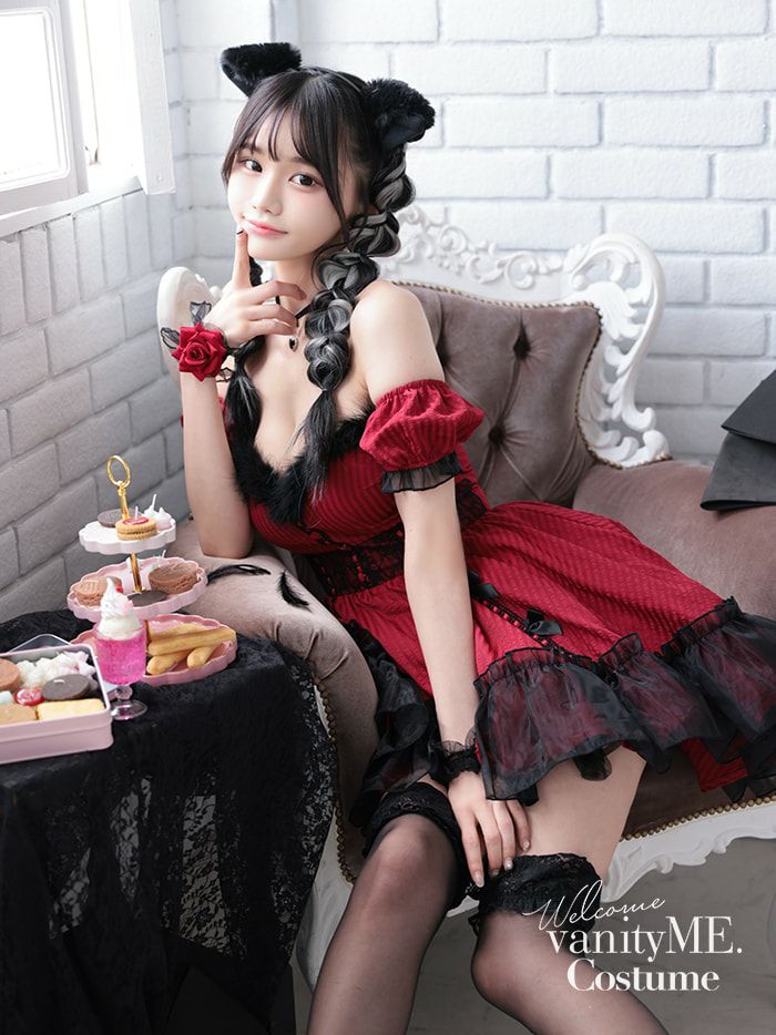 【2点セット】Gothic Cat. ゴシックキャット #LadyRed レッド vcsot-240320-3b