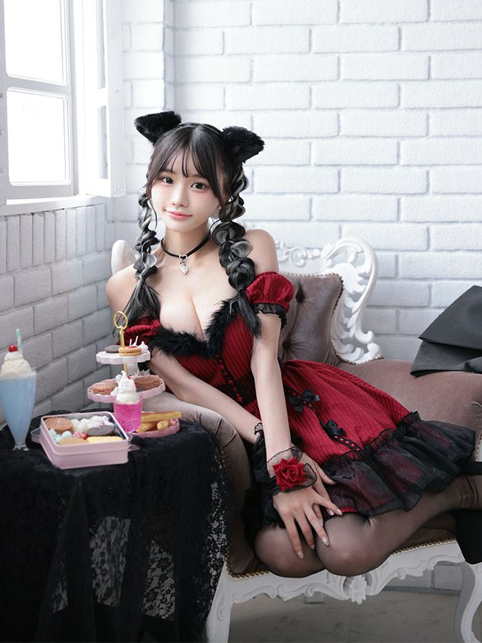 【2点セット】Gothic Cat. ゴシックキャット #LadyRed レッド vcsot-240320-3b