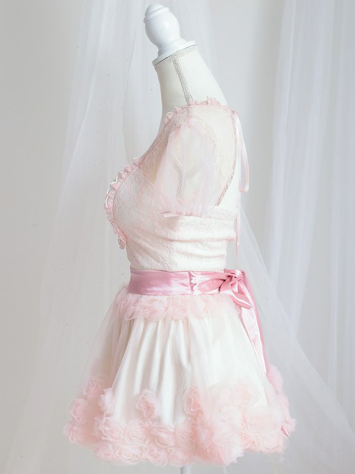 【3点セット】RoseTulle Bunny ピンク vcsbn-240317-2-na