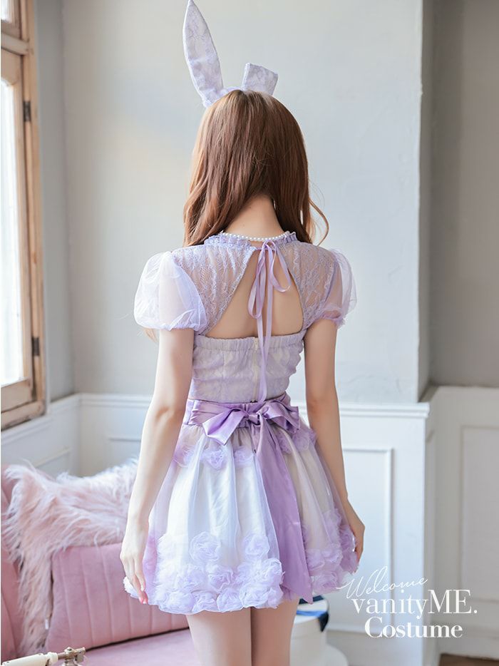 【3点セット】RoseTulle Bunny ラベンダー vcsbn-240317-3