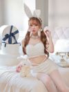 【3点セット】パールキルティングバニー パンツ ホワイト vcsbn-240315-2