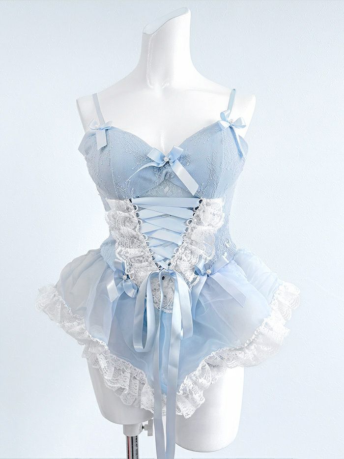 【3～4点セット】10th Bunny CinderellaBlue 10周年 バニー ブルー [りほちゃん着用] vcsbn-230628-2-ri