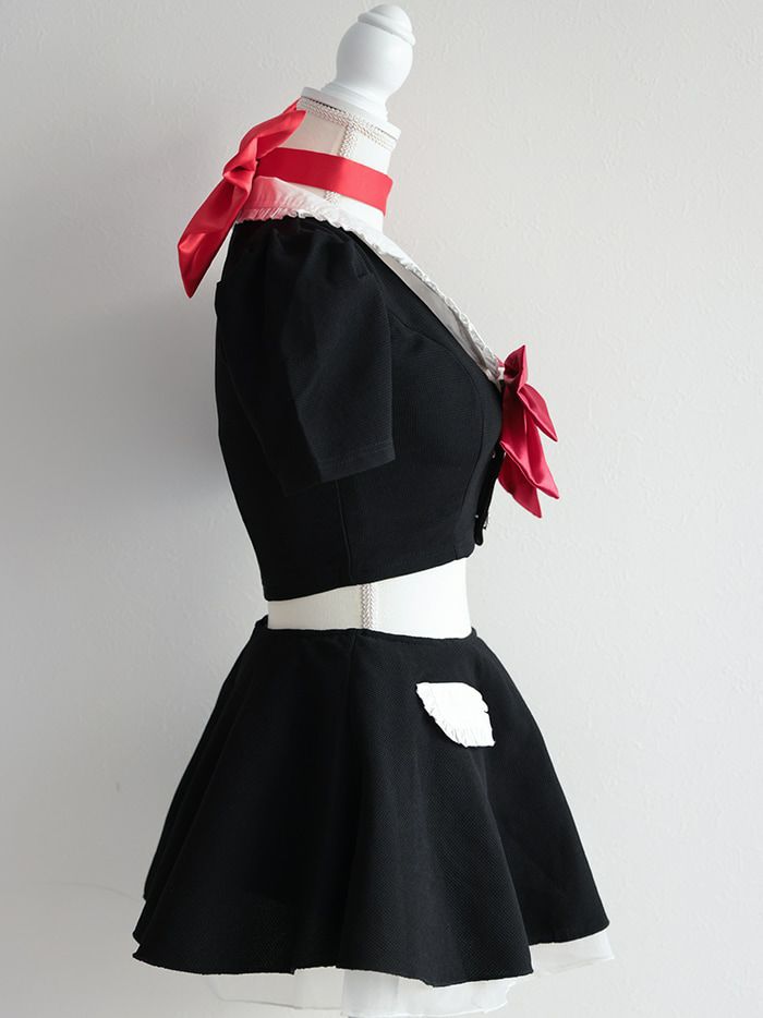 【4点セット】 Ｔ Sailor Heroine Ribbon Cat. ブラック×レッド vcsct-23971-1