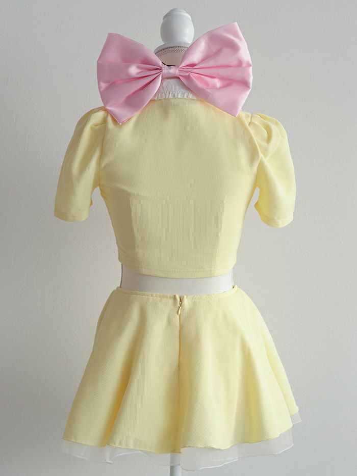 【4点セット】 Ｔ Sailor Heroine Ribbon Cat. イエロー×ピンク vcsct-23971-4