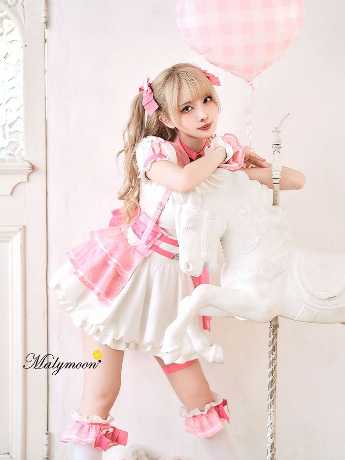 【10点セット】Malymo【10点セット】Malymoon マリームーン -魔法少女-ファンシーチェックセーラー [ レッド/ブルー/ライトピンク ] ml10109on マリームーン -魔法少女-ファンシーチェックセーラー [ピンク / ブルー] ml10109