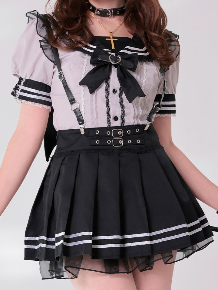 【7点セット】Malymoon マリームーン スイートデビルスクールガール [アイドルピンク/マドンナブラック] ml9982