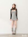 Brille プリエ グレー ange de brille mini dress brille3760-1