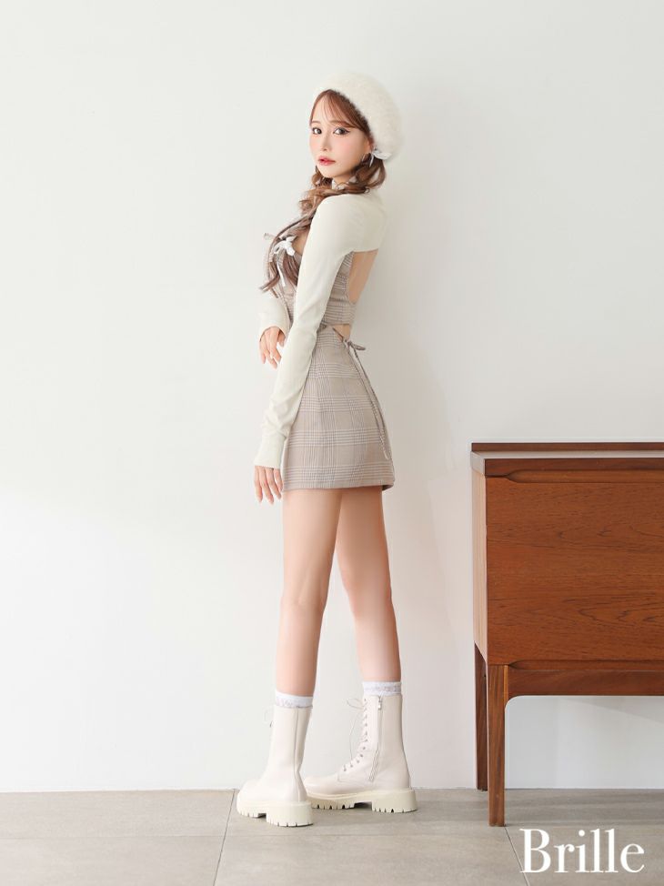 Brille プリエ ベージュ ange de brille mini dress brille3760-3