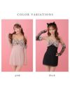 ROBE de FLEURS anier.ROBE ローブドフルール アニエルローブ ブラック GAL neko dress [カチューシャ/アームカバー付き] fm-anier4027-2