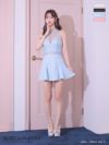 ROBE de FLEURS ローブドフルール ブラック パールスパンコールホルターネックセットアップフレアミニキャバドレス fm3252-2