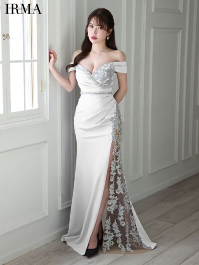 イルマ オフショル ホワイト ドレス イルマ オフショル ホワイト ドレス