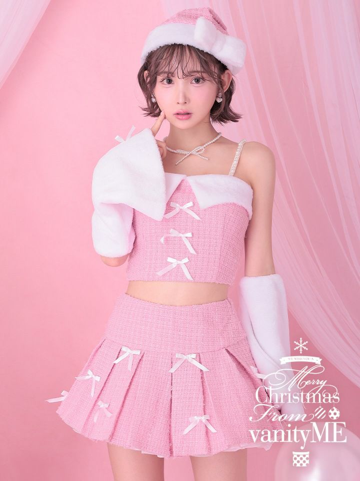 【4点セット】Winkle ウィンクル サンタ ピンク vcsst-23982-2