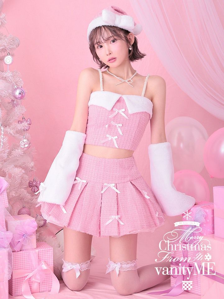 【4点セット】Winkle ウィンクル サンタ ピンク vcsst-23982-2