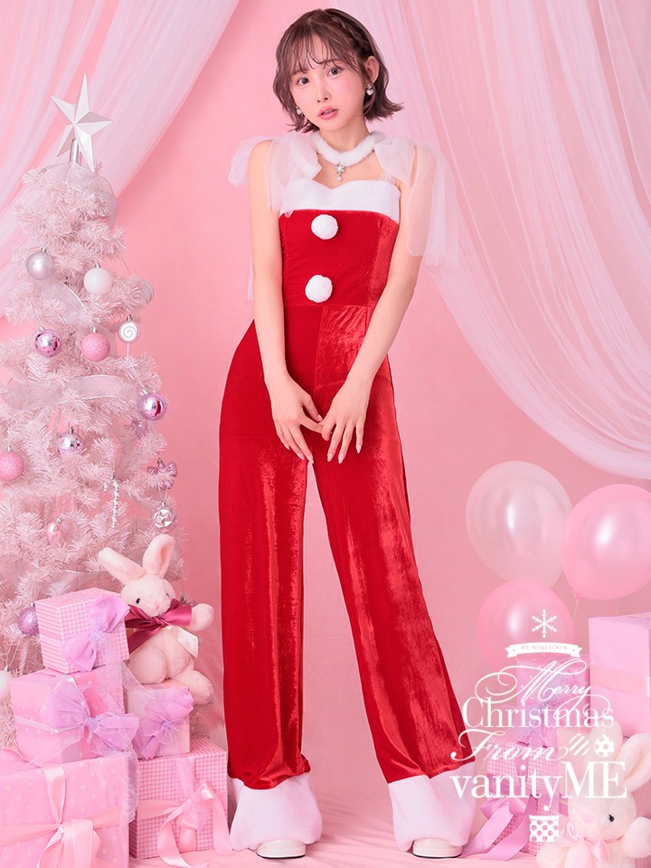 ladies night. レディース ナイト オールインワン パンツ サンタ vcsst-23973
