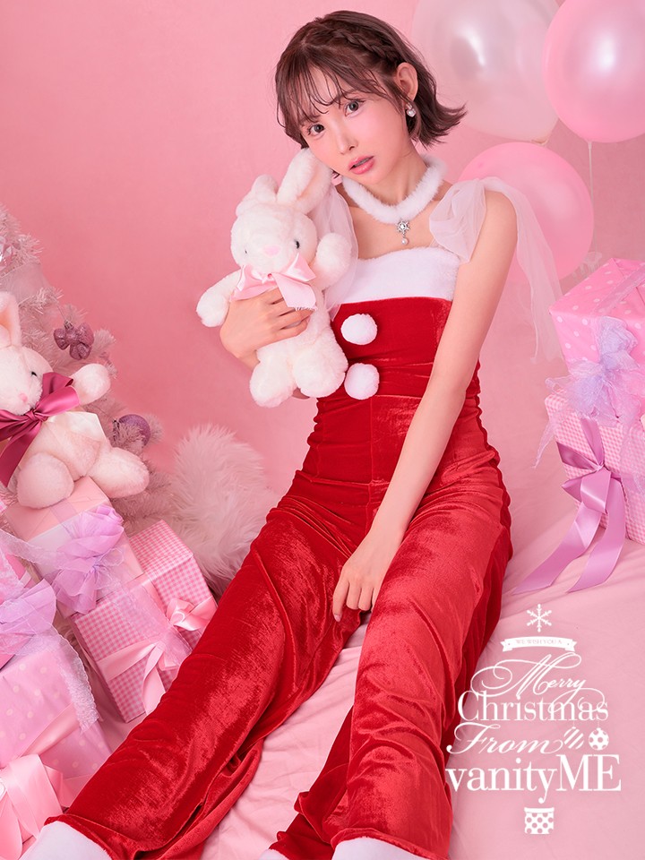 ladies night. レディース ナイト オールインワン パンツ サンタ vcsst-23973