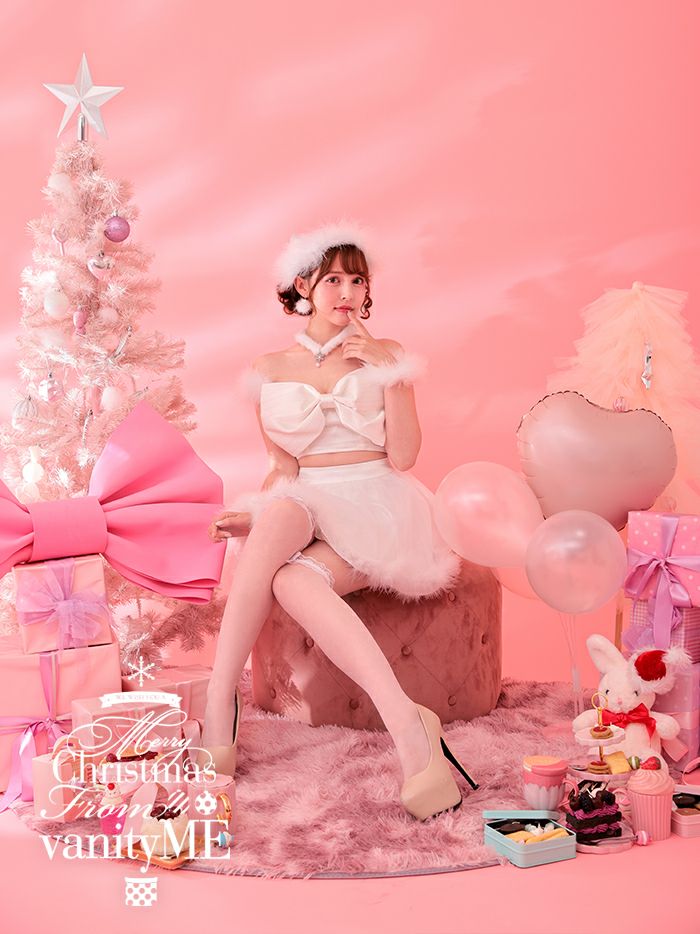 【3点セット】RuRu RIBBON SANTA ルルリボン サンタ ホワイト vcsst-240573-3b