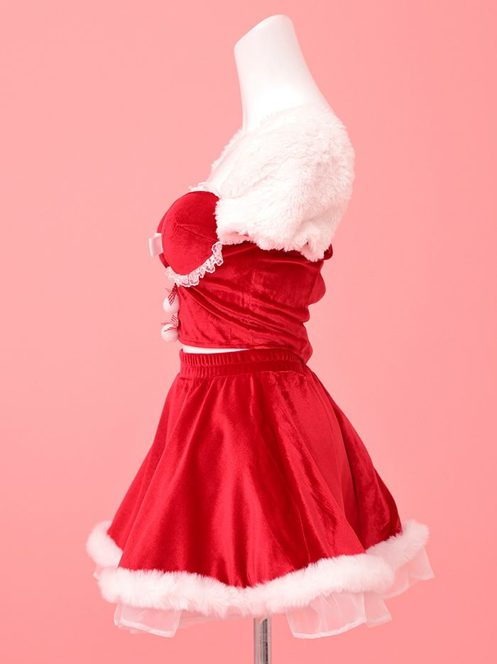 【3点セット】PUFF FLEAKS パフ フレーク サンタ レッド vcsst-240739