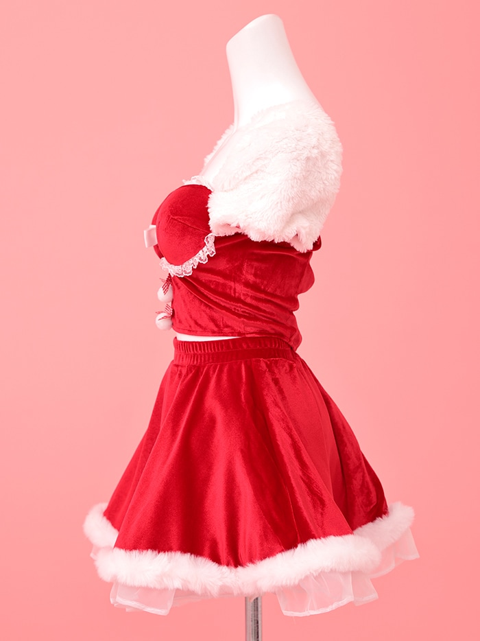 【3点セット】PUFF FLEAKS パフ フレーク サンタ レッド vcsst-240739