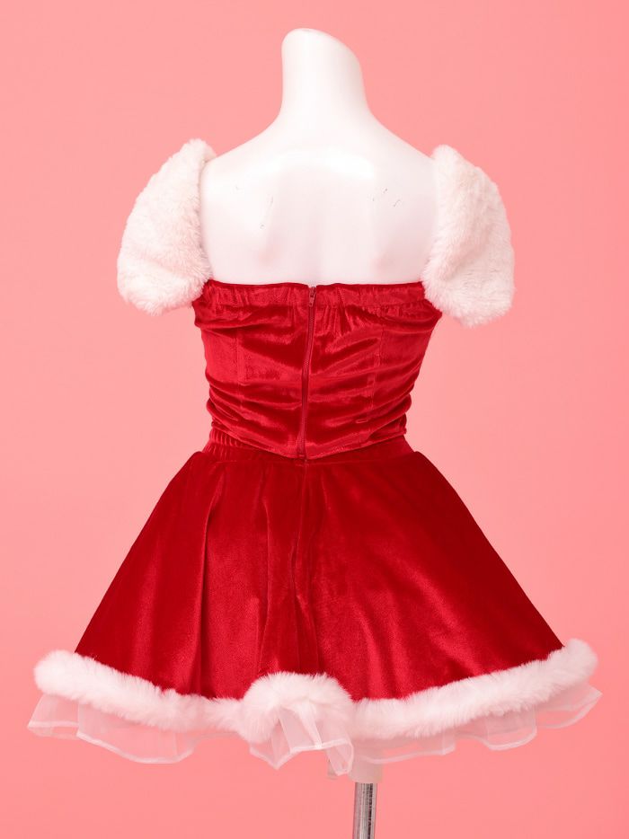 【3点セット】PUFF FLEAKS パフ フレーク サンタ レッド vcsst-240739