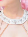 PURESS ピュアレス シルバースパンコールホルターネックウエストカットマイクロミニドレス サックス ps802417-1