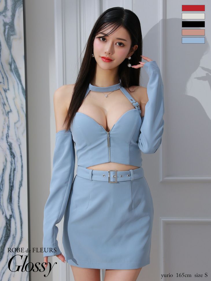 ROBE 甘く de FLEURS Glossy 2WAYドレス