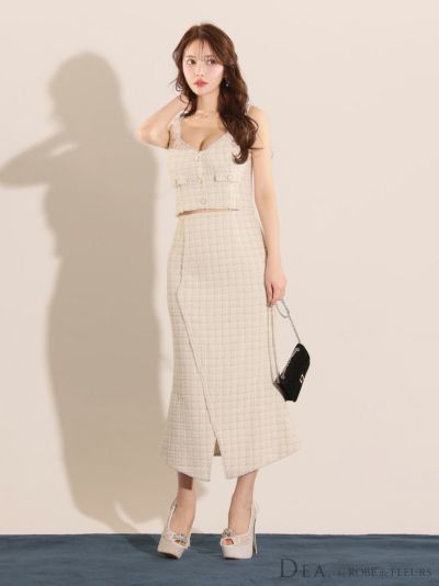ROBE de FLEURS ローブドフルール ホワイト ビッグリボン