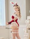 【8点セット】Malymoon マリームーン メルトニットバニー サンタ [ レッド×レッド ] ml10204-2