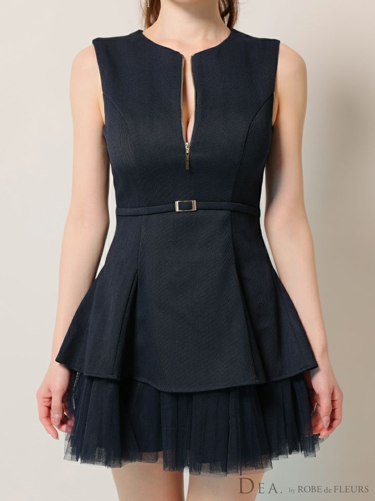 DEA. ディア バイ ローブドフルール ノースリーブベルトデザイン