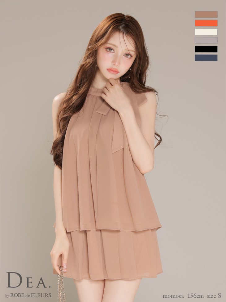 【DEA.by ROBE de FLEURS/ディア】フレアミニドレス DEA.by ROBE de FLEURS/ディア】フレアミニドレス