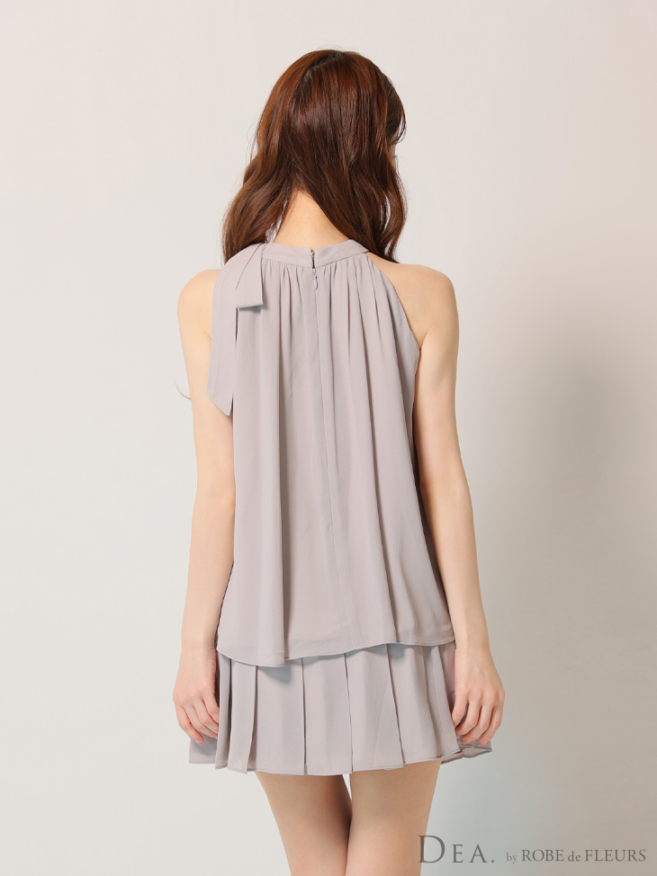 【DEA./ディア】サテン/ シフォン/ フレア/ セットアップ/Sサイズ XSサイズあり【DEA./ディア】サテン/ シフォン/ フレア/ セットアップ