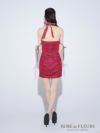 ROBE de FLEURS ローブドフルール ローズピンク バレエコアミニリボンラメチュールセットアップミニキャバドレス fm3746-1