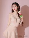 ROBE de FLEURS ローブドフルール アシンメトリーリボンティアードフリルミニキャバドレス fm3777-c