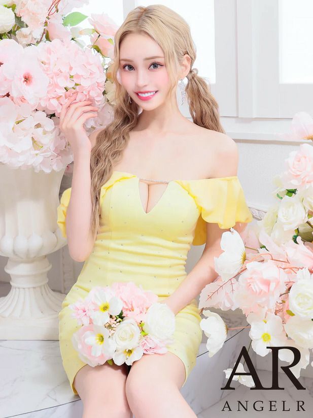 AngelR エンジェルアール シフォンショルダーオフショルVカット  