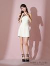 ROBE de FLEURS ローブドフルール ビジューホルターバックリボンタイトミニキャバドレス fm3771-c
